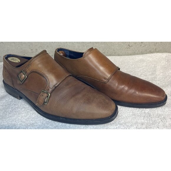 Cole Haan Mens Dawes Grand Double Monk-Strap Loafer Size 9½ M Birtish Tan C27611 main image 7